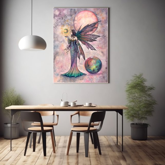 Eld Opal Månfå Fantasi Konst av Molly Harrison Poster (Skapare uppladdad)