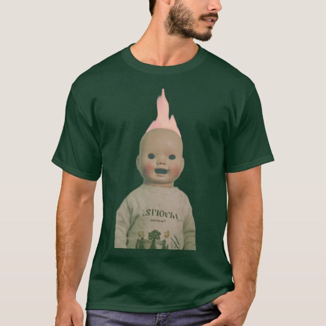 Eld på hans huvud t shirt (Framsida)