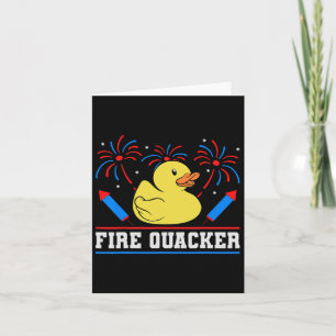 Eld Quacker Gummi Anka 4:e Juli Fyrverkeri Kort