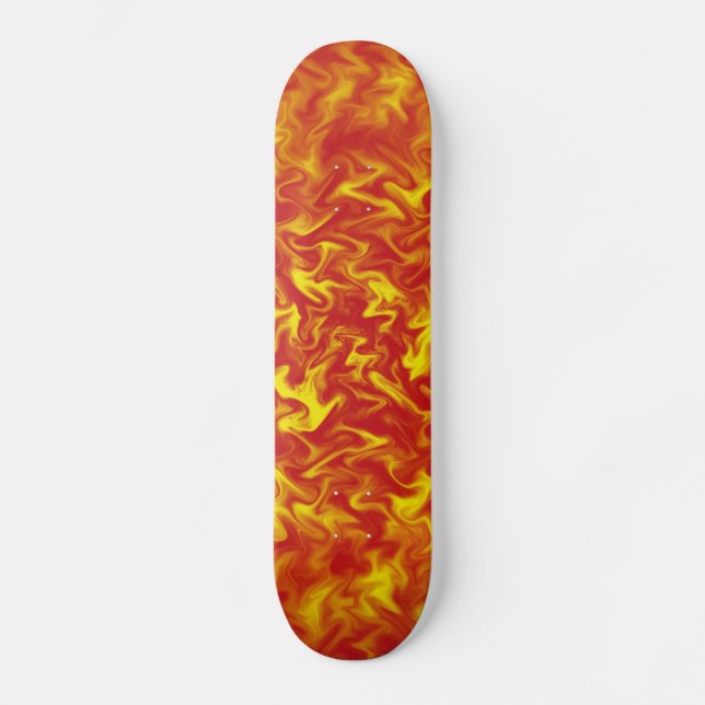 Eldband Old School Skateboard Bräda 21,6 Cm (Framsida)