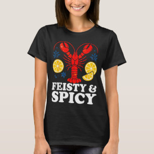 Elddopad och kryddig rolig kräftskiva söt Mardi Gr T Shirt