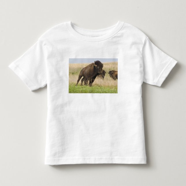 Elddopad ung bisonoxe på Tallgrass Tröja (Framsida)