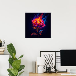 Elden och rosen poster