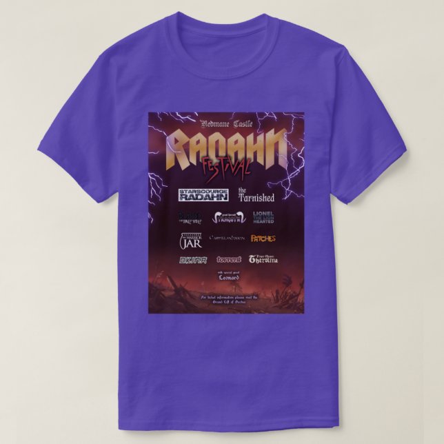 Elden Ring Radahn Festival Poster4 T Shirt (Design framsida)