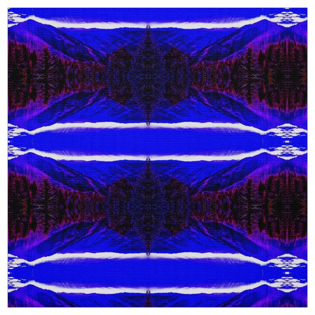 Eldens blåa berg tyg (Provkarta)