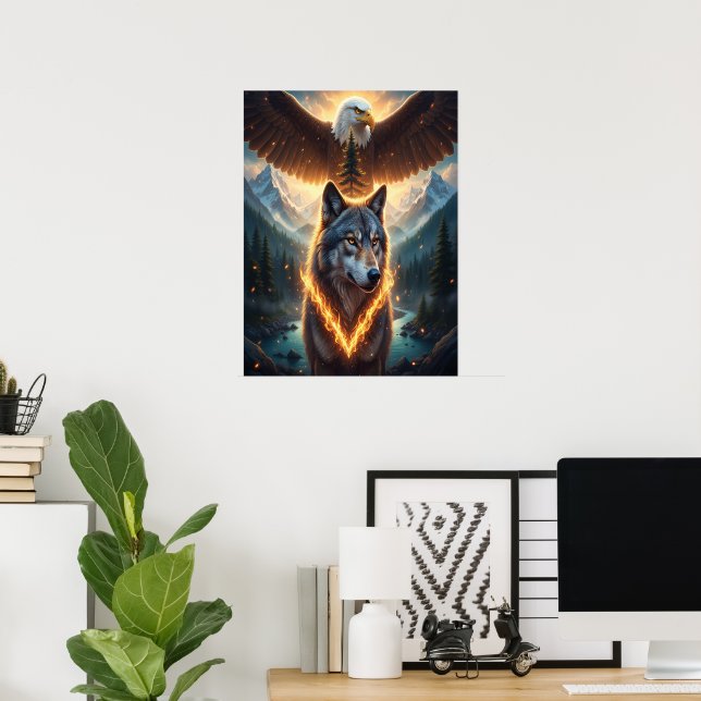 Eldens och himlens anda poster (Hemmakontoret)