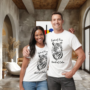 Eldens ögon, lugnets hjärta - Majestätisk tigerlin T Shirt