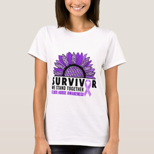 ELDER ABUSE AWARENESS T SHIRT (Framsida)