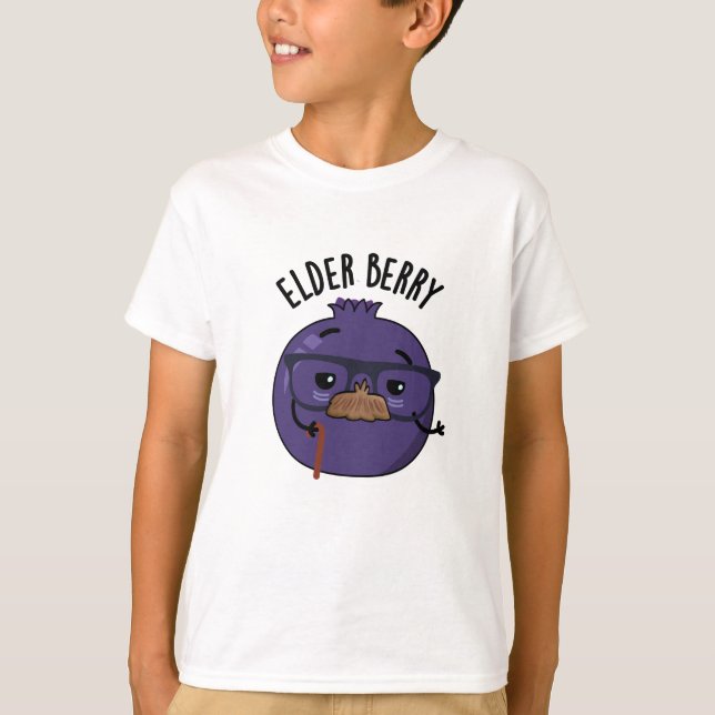 Elder-berry Funny Berry Pun T Shirt (Framsida)