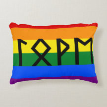 Elder Futhark Kärlek Pride Flagga