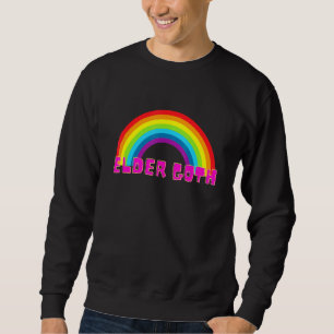 Elder Goth Gothic Rainbow Lång Ärmad Tröja