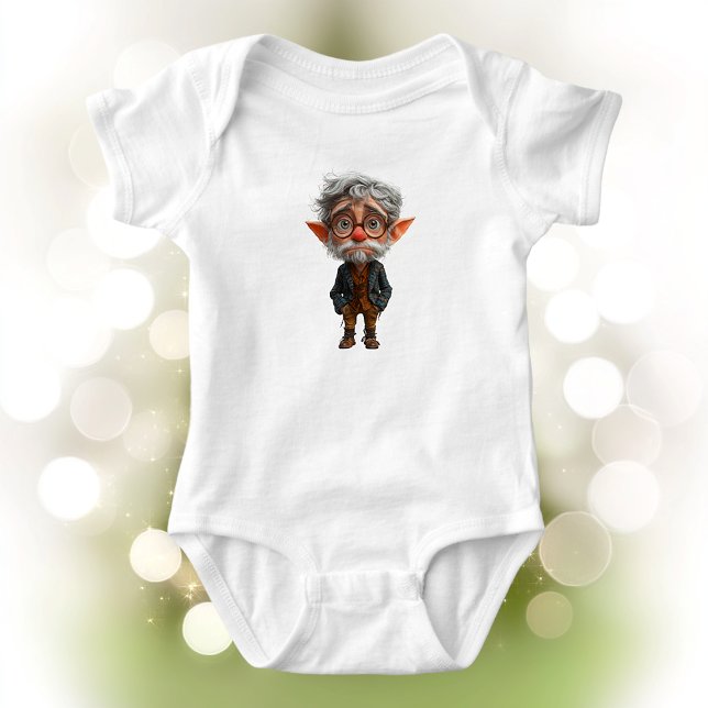 Elder jul Elf Baby Bodykostym T Shirt (Skapare uppladdad)