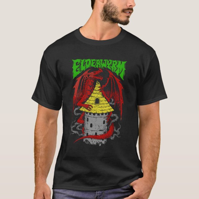 Elder Wyrm Band Shirt T Shirt (Framsida)