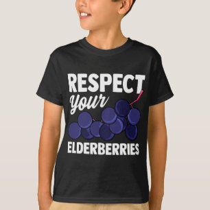 Elderberry Fruit Pun Funny Gift for Vegans T Shirt