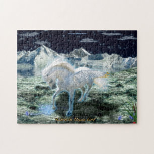 Elderon den Pegasus lorden Fantasi Konst Förbrylla Pussel