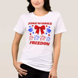 Eldfärg & Frihet Röd Rutig Band T Shirt