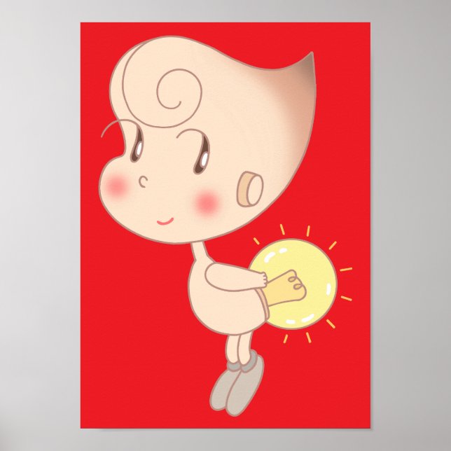 Eldflugefé som lyser upp hjärtat. poster (Framsidan)