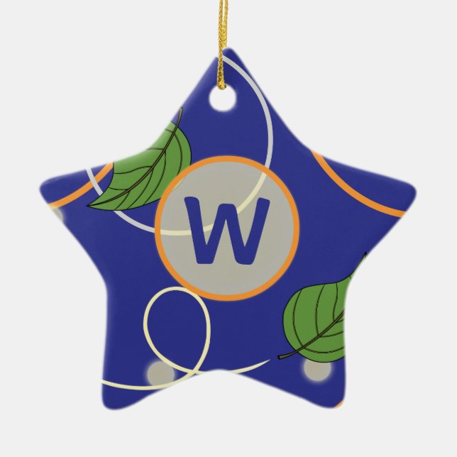 Eldflugor över vattenornament julgransprydnad keramik (Framsidan)