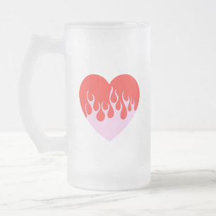 Eldhjärta Frostat Ölglas