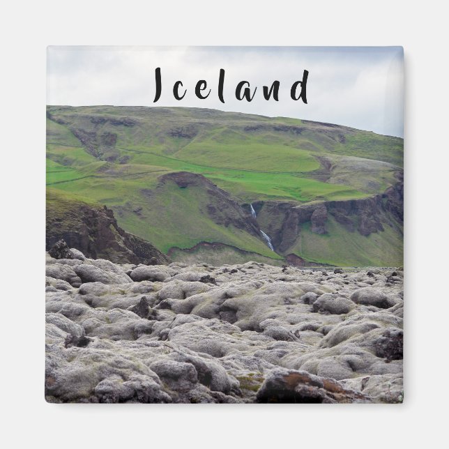 Eldhraun lavafält - Södra Island Magnet (Framsidan)