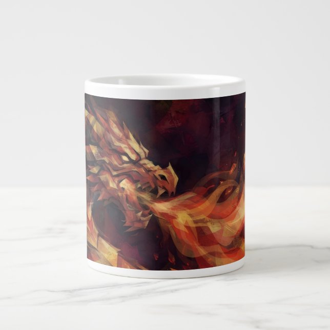 Eldig Drake Jumbo Mugg (Framsidan)