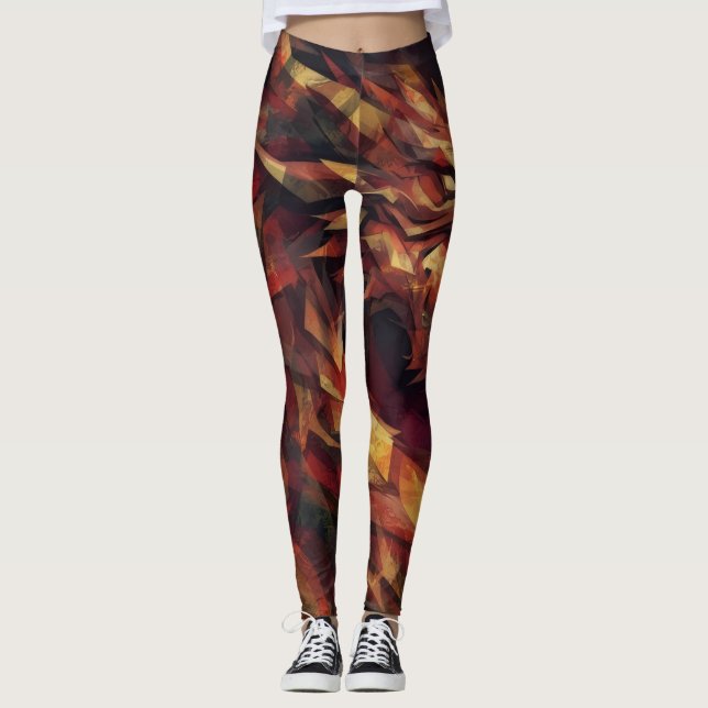 Eldig Drake Leggings (Framsida)