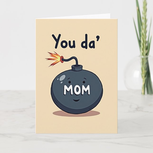 Eldig Du Da Mamma Illustrationskort Kort (Framsida)