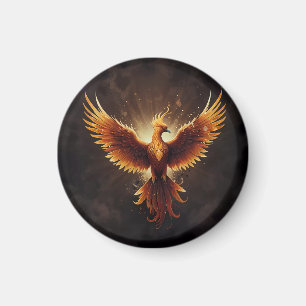 Eldig Fågel Fenix Kudd Magnet