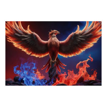 Eldig Fenix: Återfödelse i röda och blå lågor