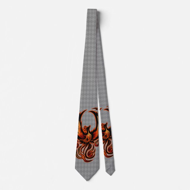 Eldig Fenix Uppstigande Modern Geometrisk Slips (Framsida)