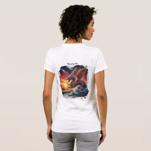 Eldig filippinsk drake på stranden t shirt