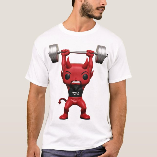 Eldig Fitness Funko Pop Djävul T-Shirt (Framsida)