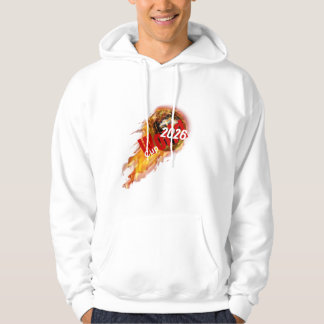 Eldig Golden World Cup 2026 Fotboll Grafisk Desig Hoodie