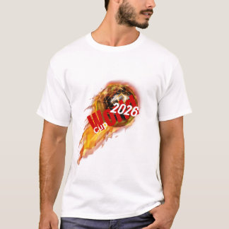 Eldig Golden World Cup 2026 Fotboll Grafisk Desig T Shirt