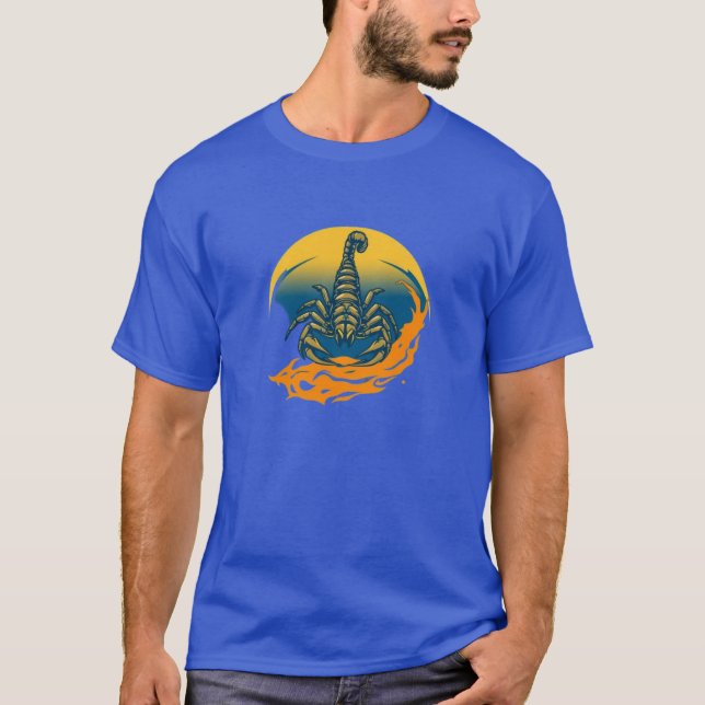 Eldig månskorpion t shirt (Framsida)
