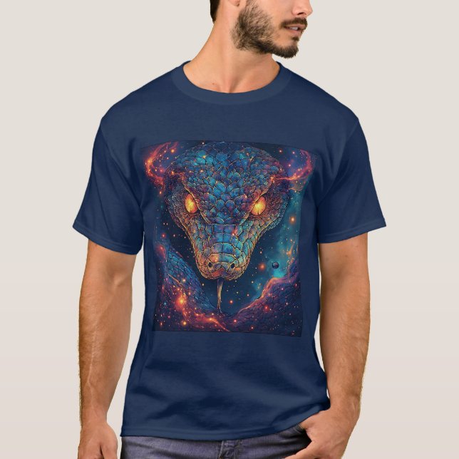 Eldig orm med dynamisk energi t shirt (Framsida)