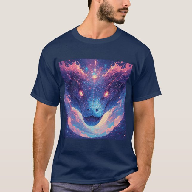 Eldig orm med dynamisk energi t shirt (Framsida)
