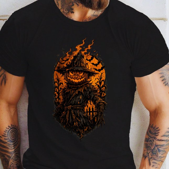 Eldig Pumpa Scarecrow T Shirt (Skapare uppladdad)
