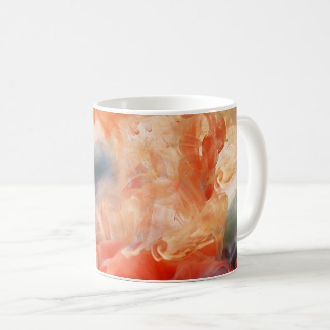 Eldiga ådror av flytande marmor kaffemugg (Framsida höger)