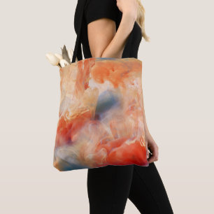 Eldiga ådror av flytande marmor tygkasse