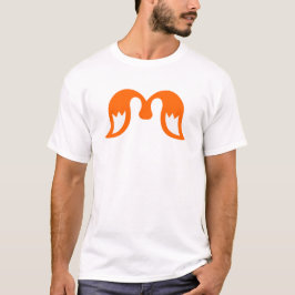 Eldiga Gradientvingar M Bokstav T Shirt