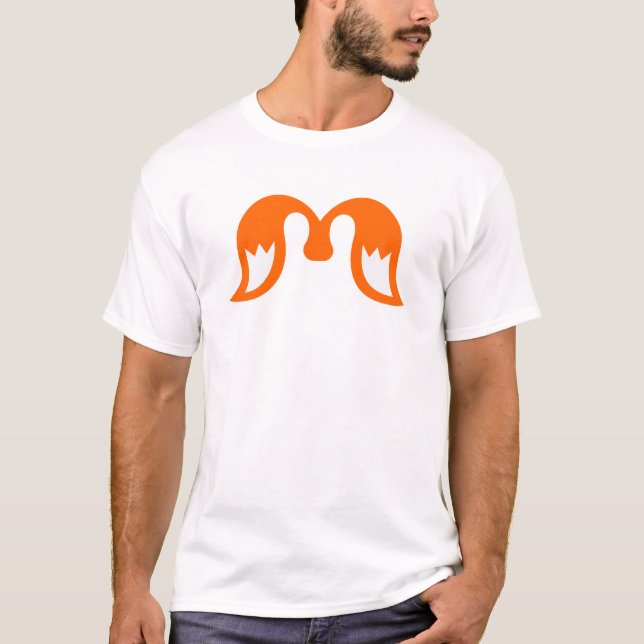 Eldiga Gradientvingar M Bokstav T Shirt (Framsida)