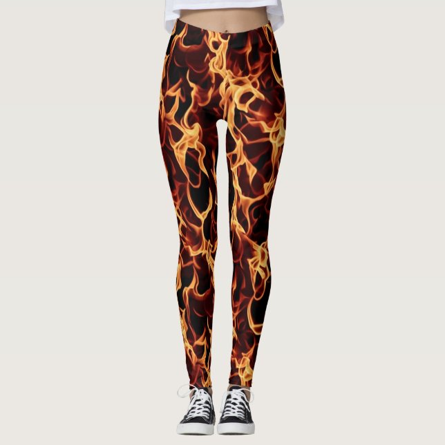 Eldiga Leggings för den tuffa träningen (Framsida)