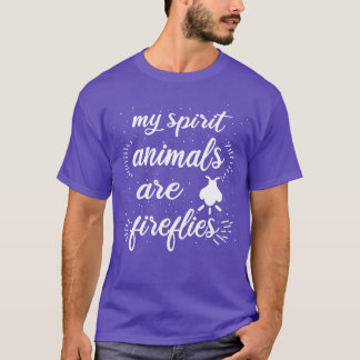 Eldigt Andligt Djur Eldig Lampyridae gift T Shirt