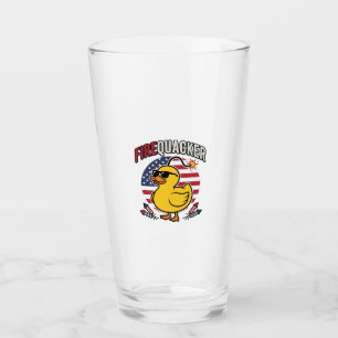 Eldkacker Patriotisk Anka Eldshow Vektor Design Glaskopp