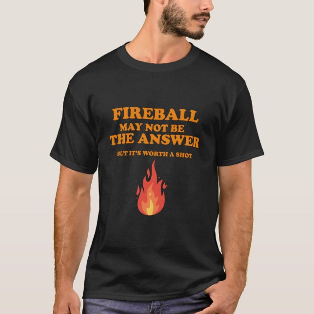 Eldklot kanske inte är svaretmen t shirt (Framsida)