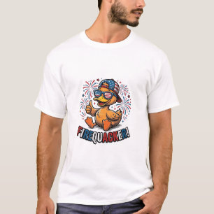 Eldknallare Patriotisk Anka Vintage T-Shirt Design