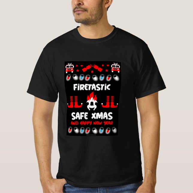 Eldkombattant ful julafton t shirt (Framsida)