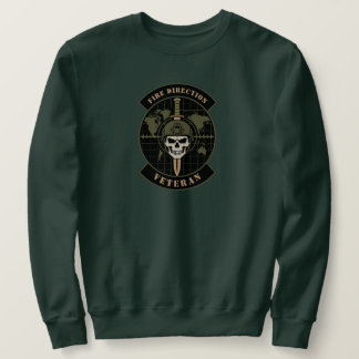 Eldledningsveteranartilleriemblem Lång Ärmad Tröja