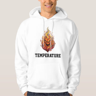 Eldlinje Temperatur Streetwear Tröja Hoodie